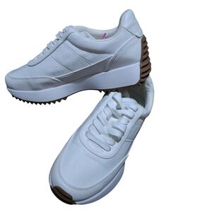 Project Cloud Classic White Women's Sneakers with Brown Accents